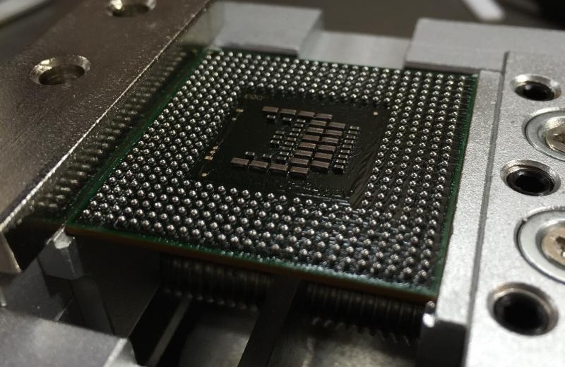 CPU reball in progress